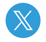 X Logo Blue