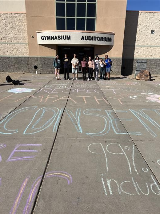 Side Chalk Promoting Awareness