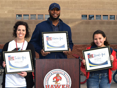 Audrey Askins, Eric Bell, and Alexa Gonzales