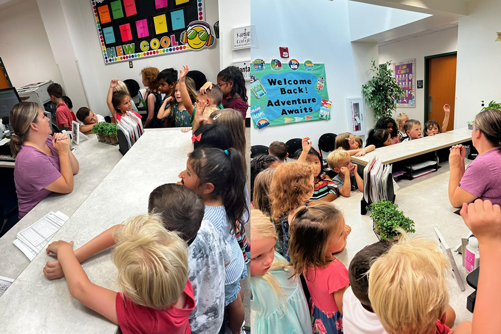 Kindergartners Visit Health Office