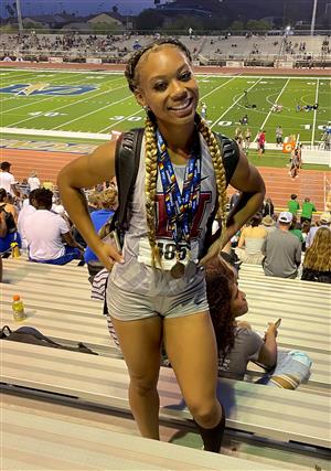 Kori Martin 2nd Place 100m hurdles