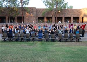 Humphrey teachers with chairs 