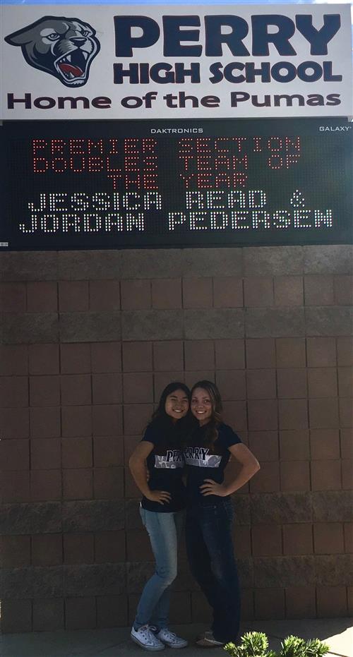 Jessica Read/Jordan Pedersen - Badminton Doubles State Runner Up 