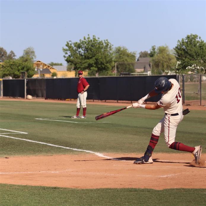 Junior Stephen Hernandez drives a ball against Pinnacle. 