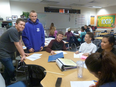 AVID Tutorial at Santan JHS 