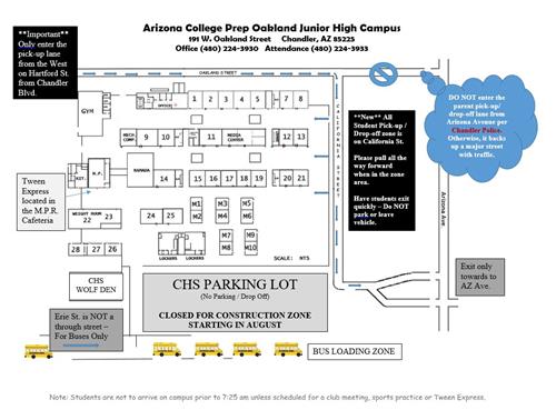 Pick-up & Drop-off Map 