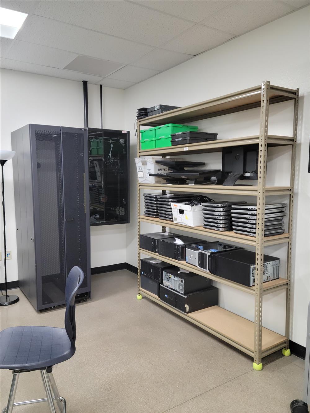 Server rack and student equipment