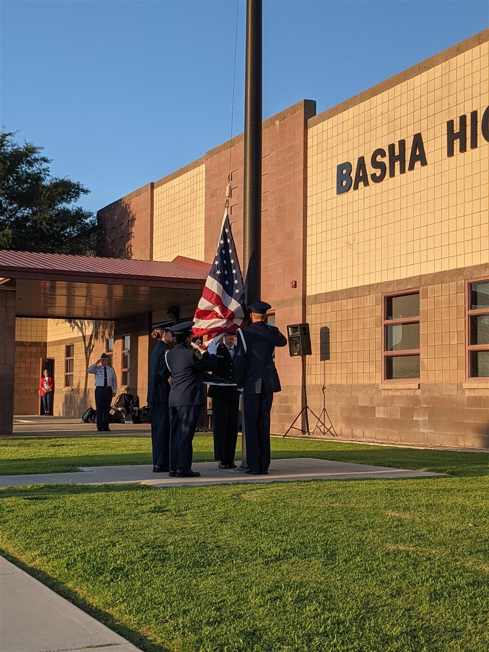 Basha High Flag Raising