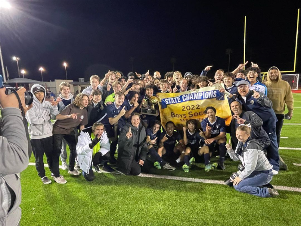 Boys Soccer State Champions - February 2022