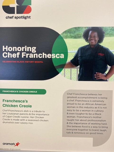 Chef Franchesca Visit - February 2022