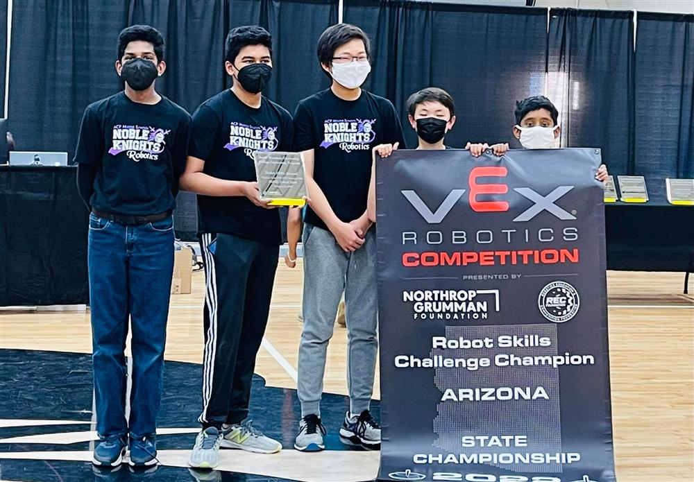 VEX Robotics State Champions - March 2022