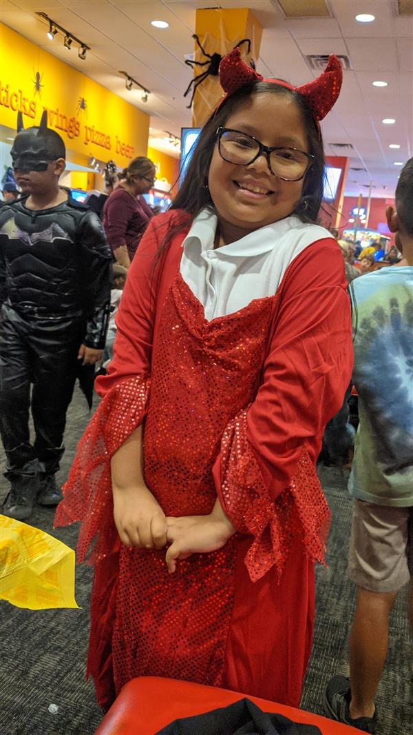 Students celebrate Halloween at Peter Piper Pizza. 