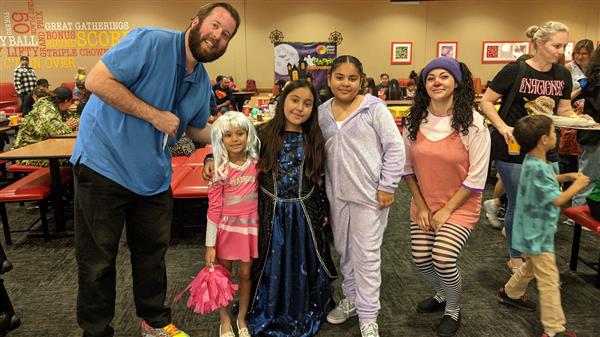 Students celebrate Halloween at Peter Piper Pizza. 