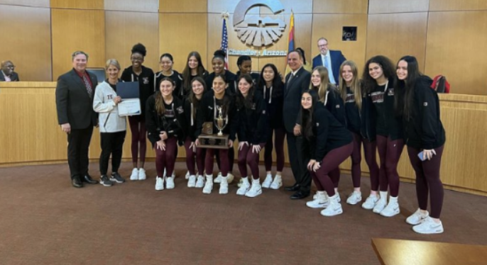 Girls Volleyball 6A Champions