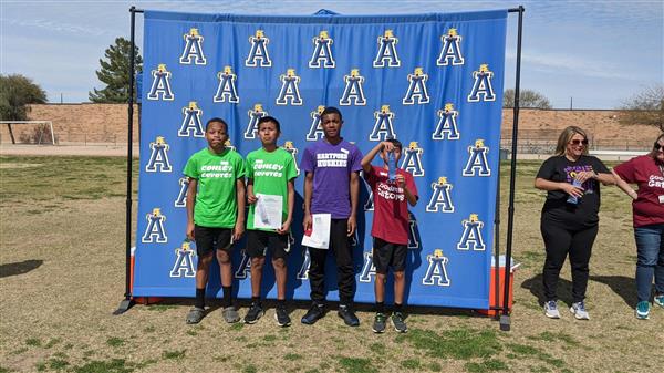 Boys and girls track team awards. 