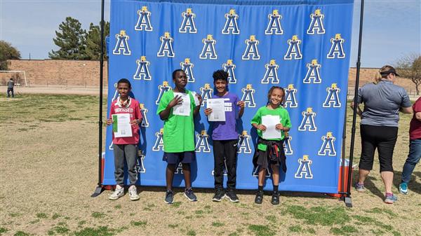 Boys and girls track team awards. 