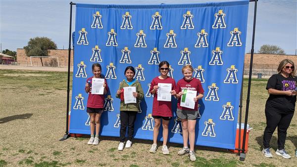 Boys and girls track team awards. 