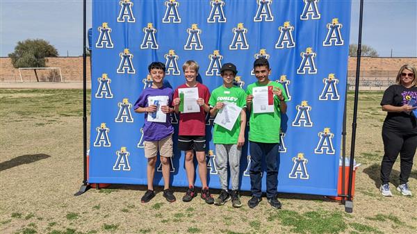 Boys and girls track team awards. 