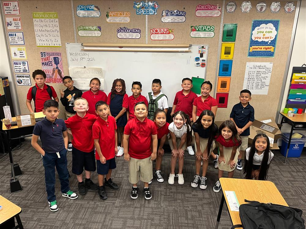 A photo of a class at Frye Elementary School