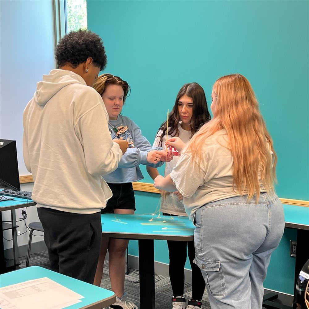 Students work on an activity at Chandler Early College