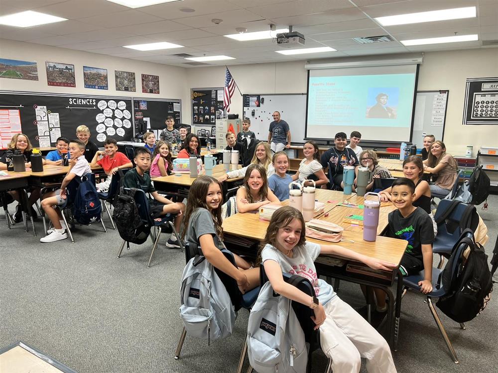 A classroom at Fulton Elementary School