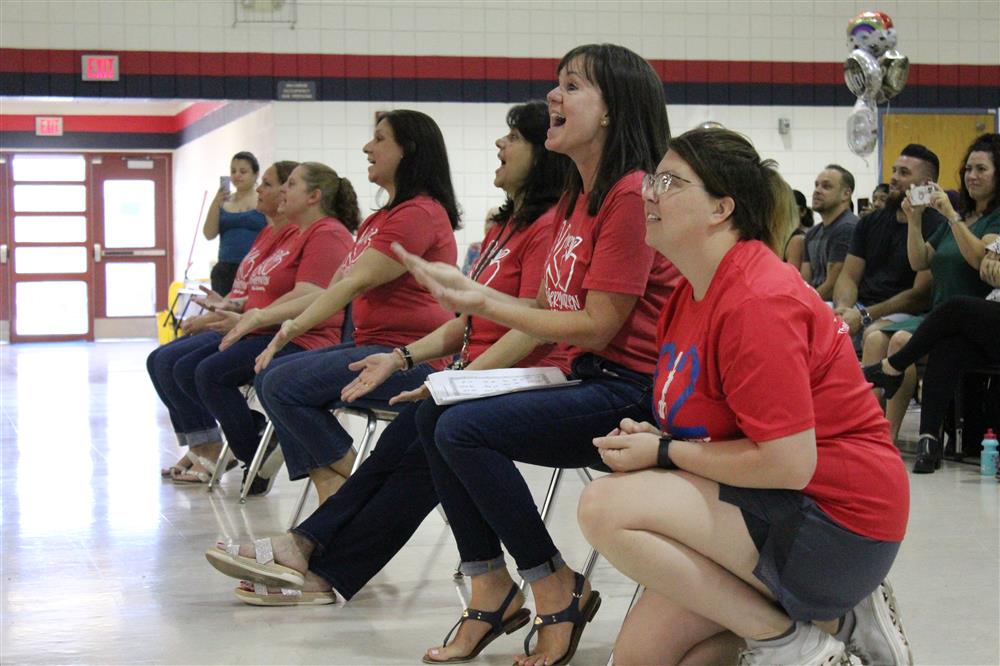 Kindergarten teachers at Hull Elementary